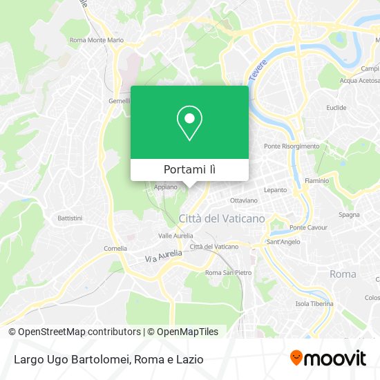 Mappa Largo Ugo Bartolomei