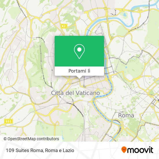 Mappa 109 Suites Roma