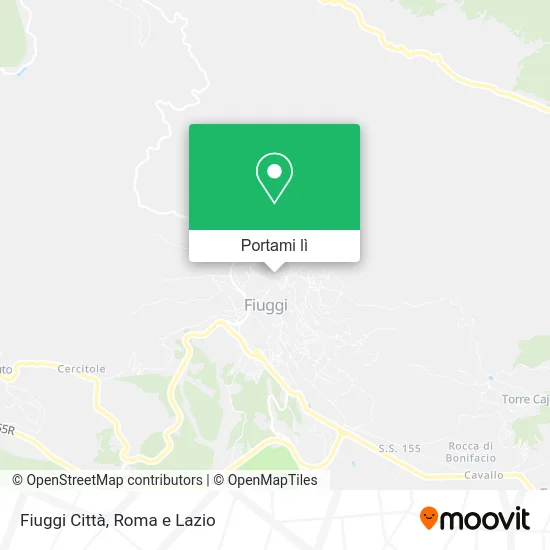 Mappa Fiuggi Città