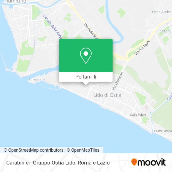 Mappa Carabinieri Gruppo Ostia Lido