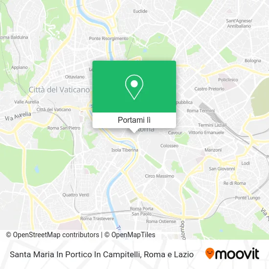 Mappa Santa Maria In Portico In Campitelli