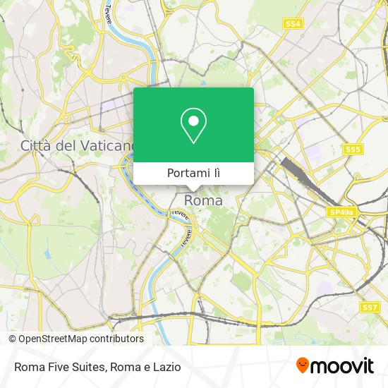 Mappa Roma Five Suites