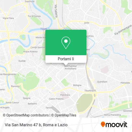 Mappa Via San Marino 47 b