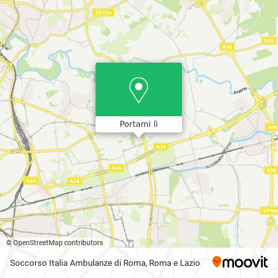 Mappa Soccorso Italia Ambulanze di Roma