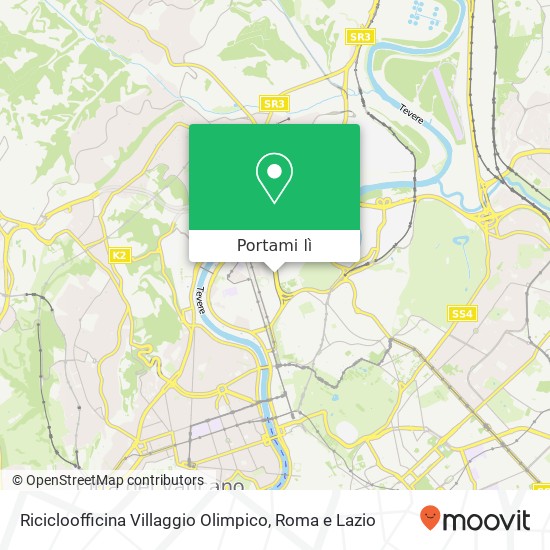 Mappa Ricicloofficina Villaggio Olimpico