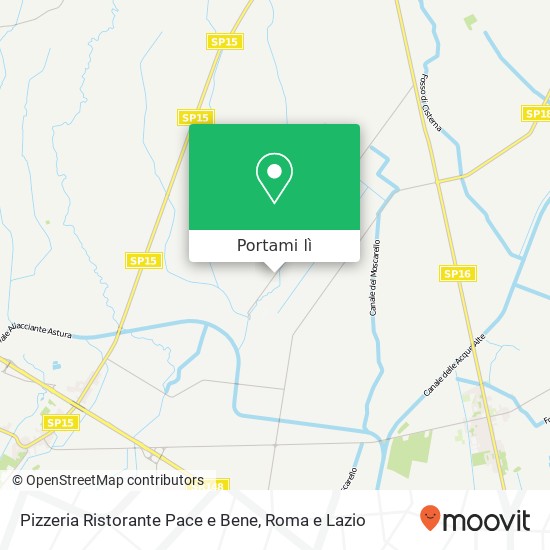 Mappa Pizzeria Ristorante Pace e Bene