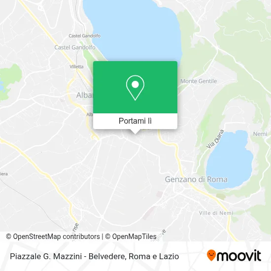 Mappa Piazzale G. Mazzini - Belvedere