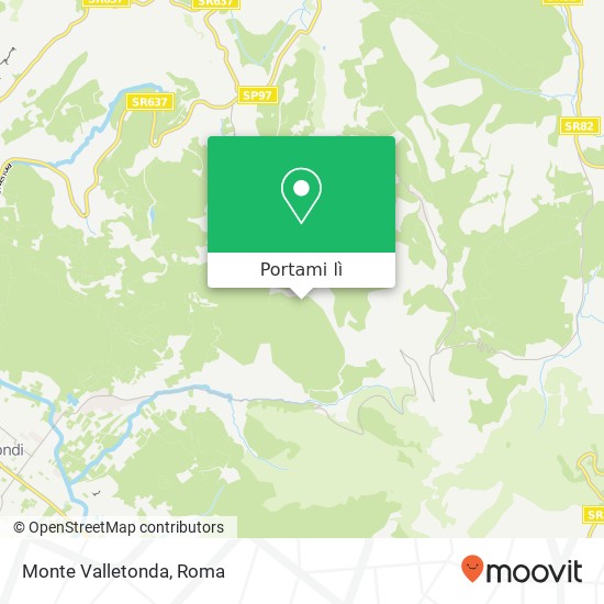 Mappa Monte Valletonda