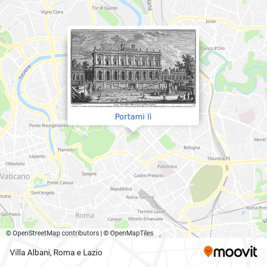 Mappa Villa Albani