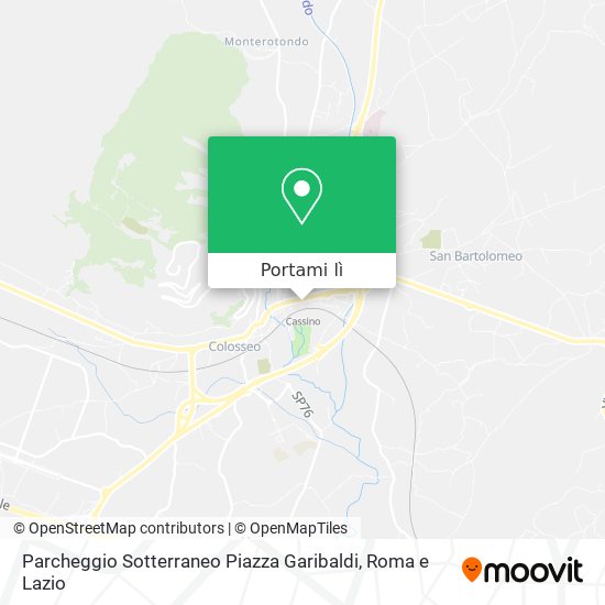 Mappa Parcheggio Sotterraneo Piazza Garibaldi