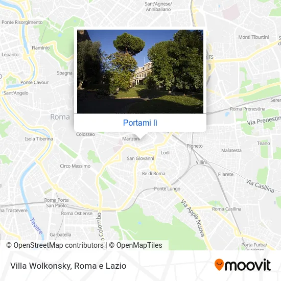 Mappa Villa Wolkonsky