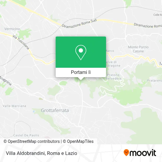 Mappa Villa Aldobrandini