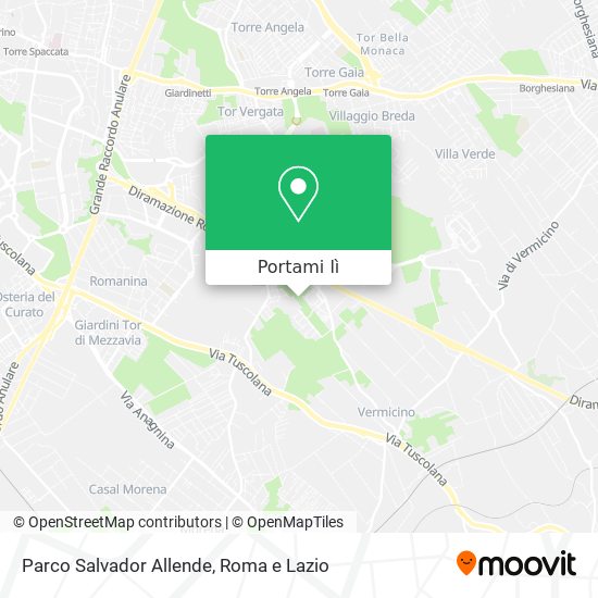 Mappa Parco Salvador Allende