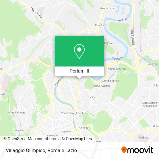 Mappa Villaggio Olimpico
