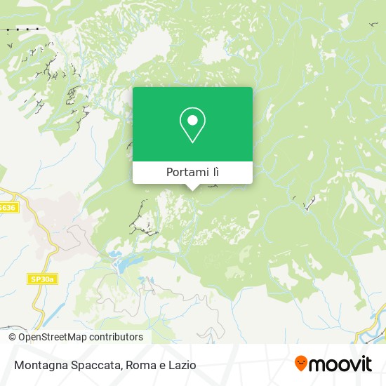Mappa Montagna Spaccata