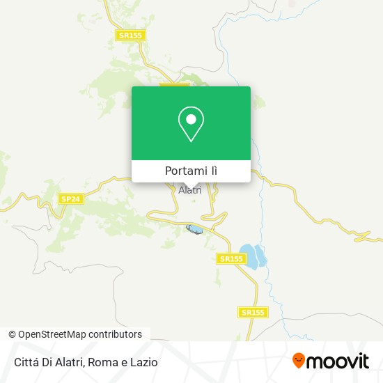 Mappa Cittá Di Alatri