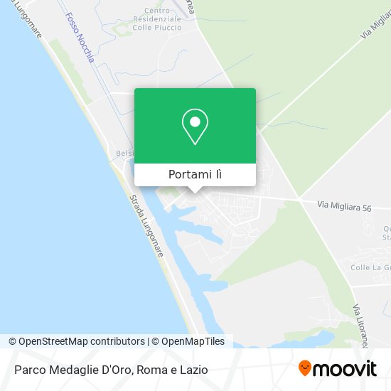 Mappa Parco Medaglie D'Oro