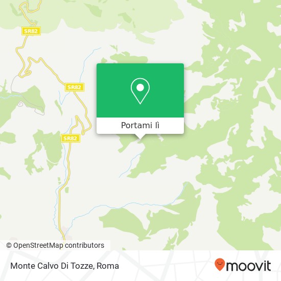 Mappa Monte Calvo Di Tozze