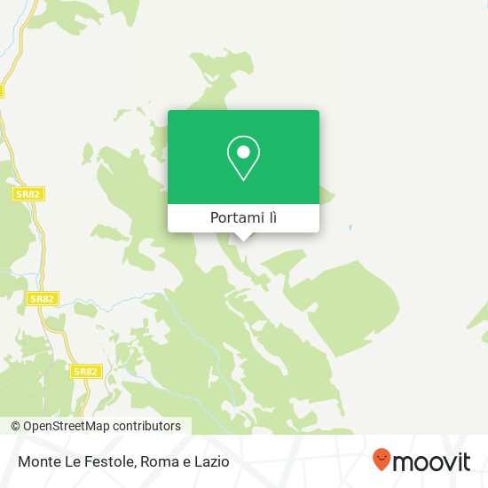 Mappa Monte Le Festole