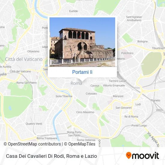 Mappa Casa Dei Cavalieri Di Rodi