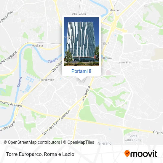 Mappa Torre Europarco