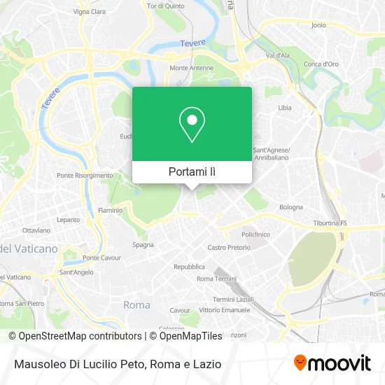 Mappa Mausoleo Di Lucilio Peto