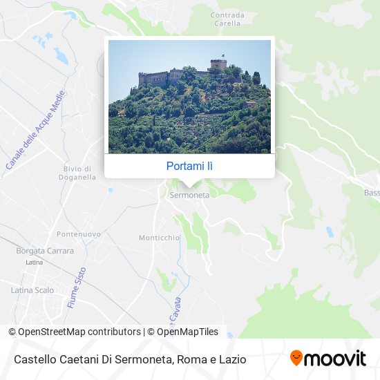 Mappa Castello Caetani Di Sermoneta
