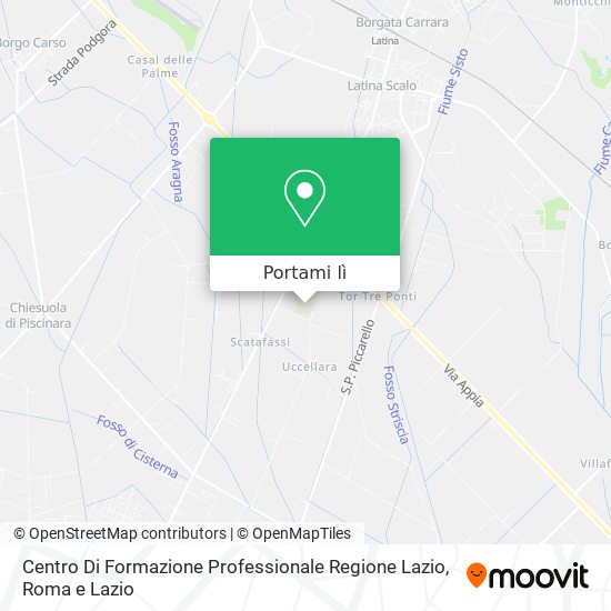 Mappa Centro Di Formazione Professionale Regione Lazio