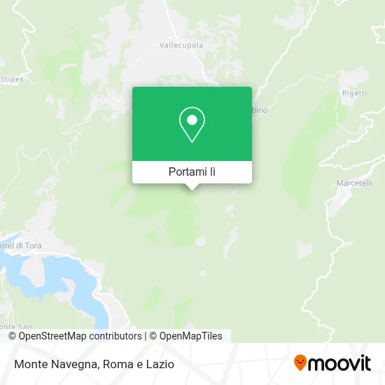 Mappa Monte Navegna