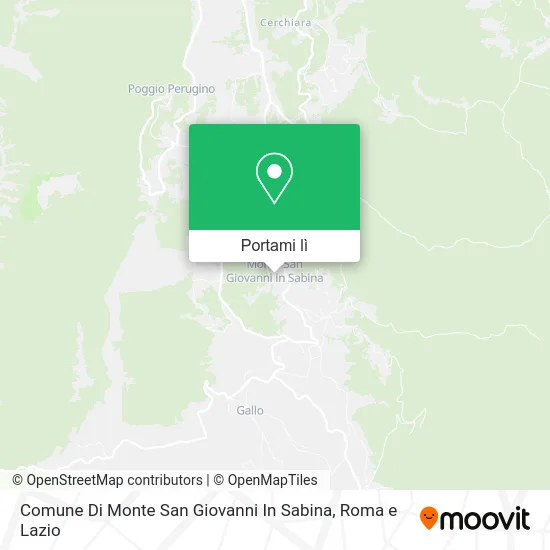 Mappa Comune Di Monte San Giovanni In Sabina