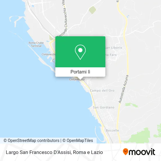 Mappa Largo San Francesco D'Assisi