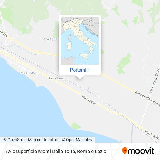 Mappa Aviosuperficie Monti Della Tolfa