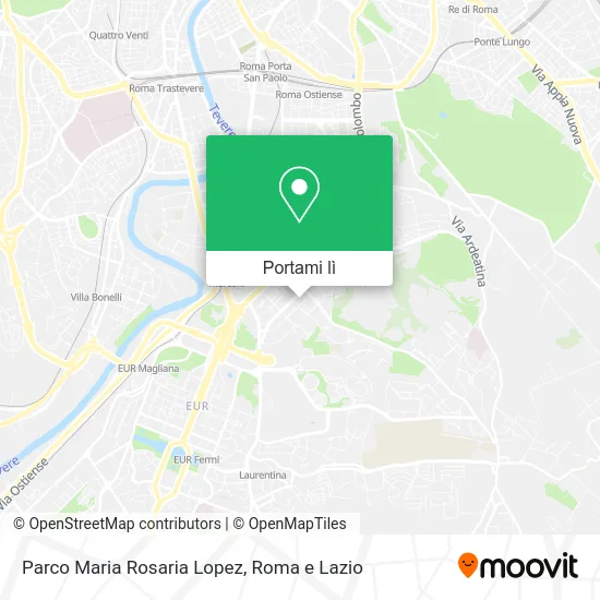 Mappa Parco Maria Rosaria Lopez