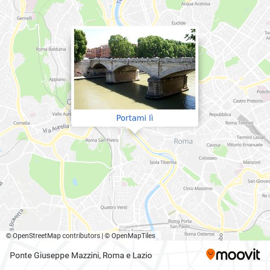 Mappa Ponte Giuseppe Mazzini