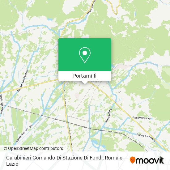 Mappa Carabinieri Comando Di Stazione Di Fondi