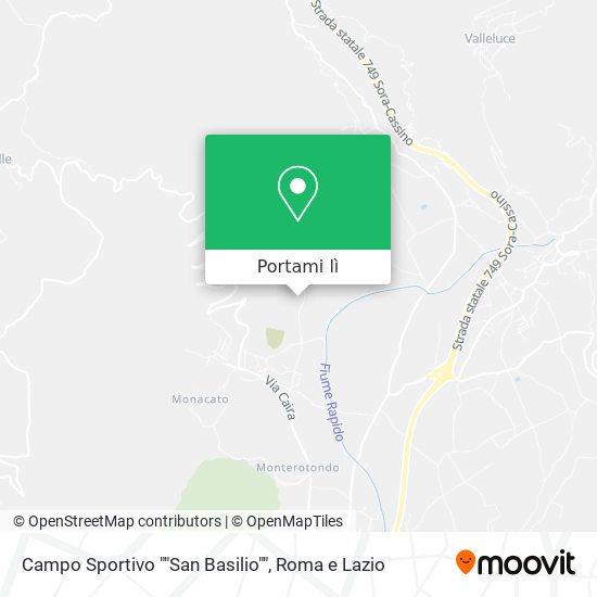Mappa Campo Sportivo ""San Basilio""