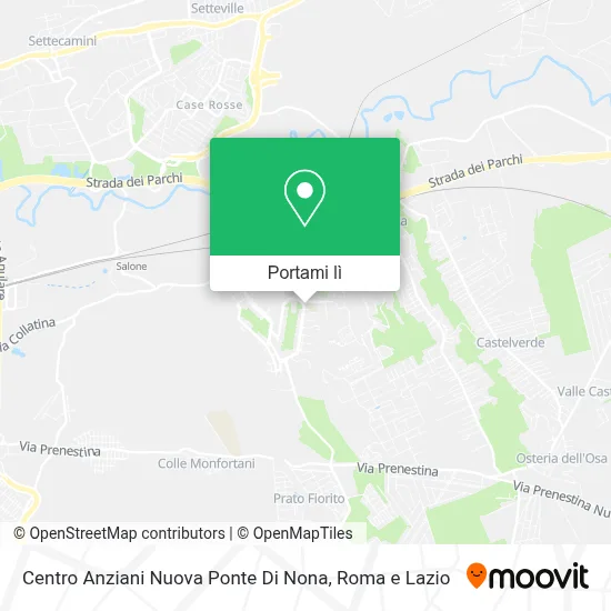 Mappa Centro Anziani Nuova Ponte Di Nona