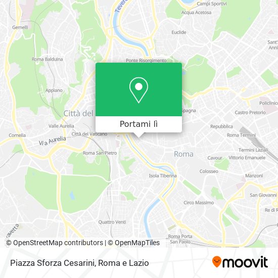 Mappa Piazza Sforza Cesarini