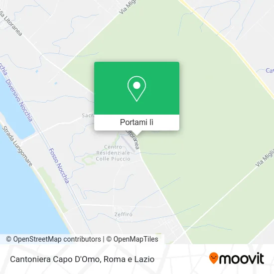 Mappa Cantoniera Capo D'Omo