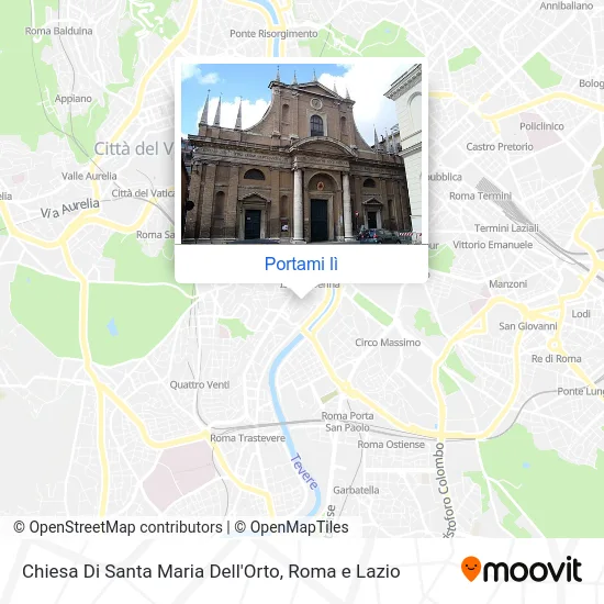 Mappa Chiesa Di Santa Maria Dell'Orto