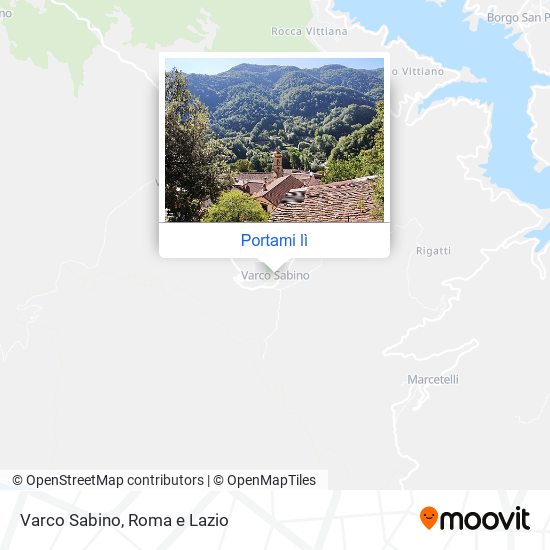 Mappa Varco Sabino