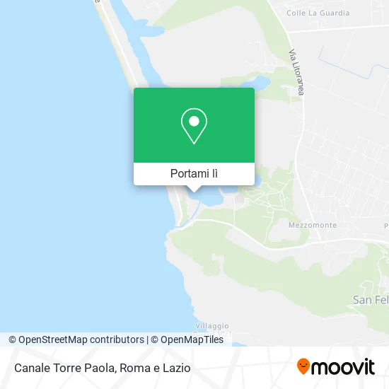 Mappa Canale Torre Paola
