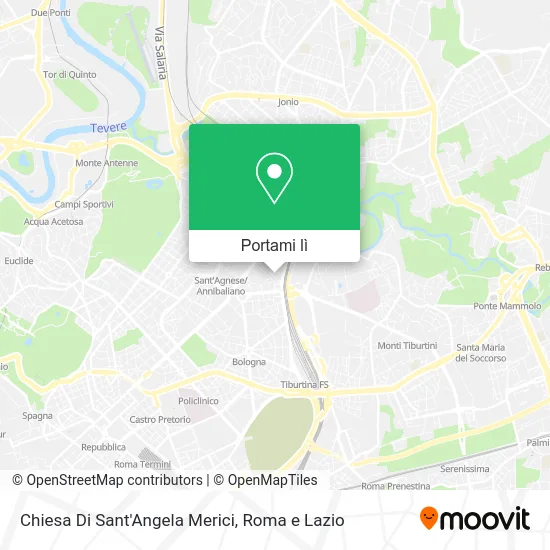 Mappa Chiesa Di Sant'Angela Merici