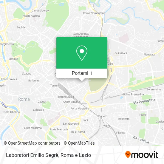Mappa Laboratori Emilio Segrè