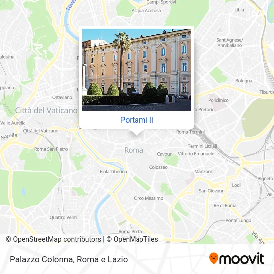 Mappa Palazzo Colonna