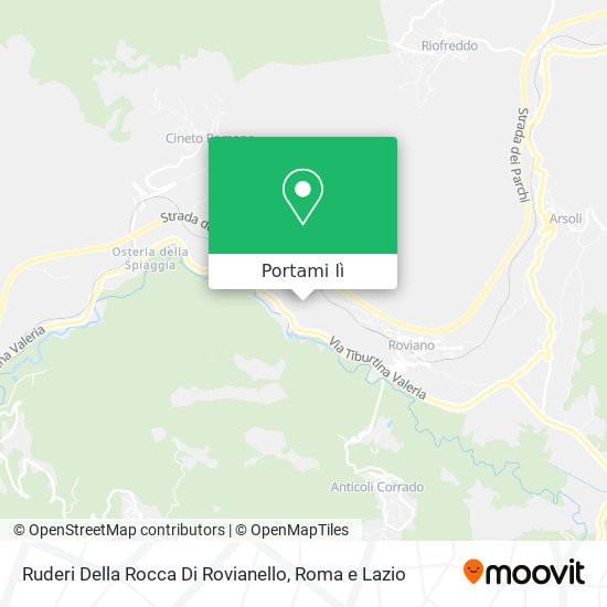 Mappa Ruderi Della Rocca Di Rovianello