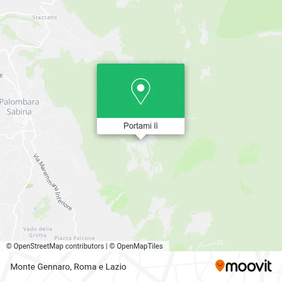 Mappa Monte Gennaro