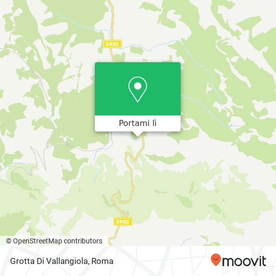 Mappa Grotta Di Vallangiola