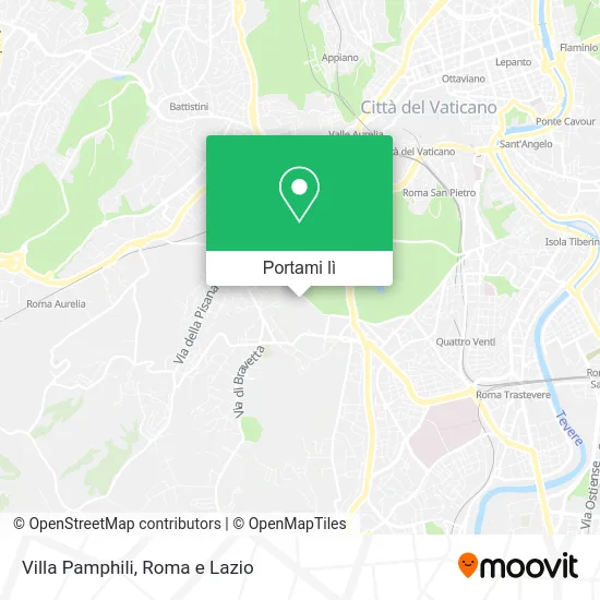 Mappa Villa Pamphili