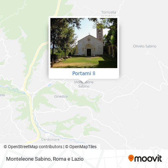 Mappa Monteleone Sabino